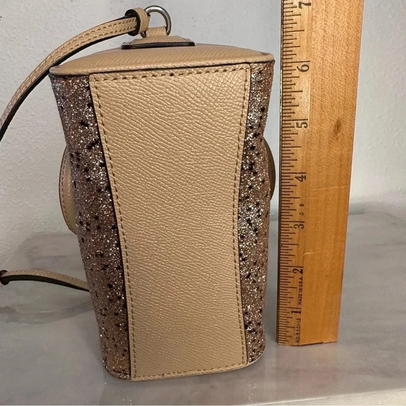 Coach Micro Sparkle Limited Edition Bennett Gold Star Glitter Satchel - Picture 9 of 13